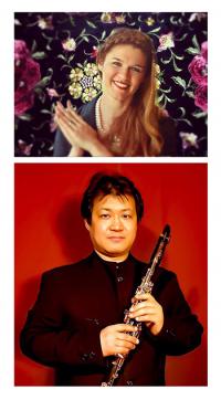 In alto la giovane pianista croata Ivana Marija Vidovic. In basso il clarinettista giapponese Koji Miura.